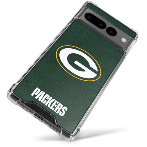 NFL Green Bay Packers Distressed Google Pixel 7 Pro Clear Case